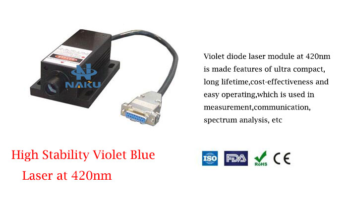 420nm High Stability Violet Blue Laser 1~120mW